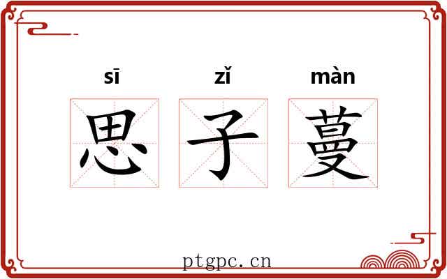 思子蔓 思子蔓
