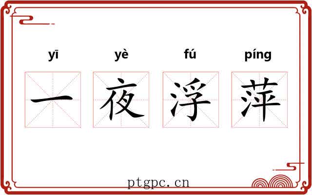 一夜浮萍 一夜浮萍