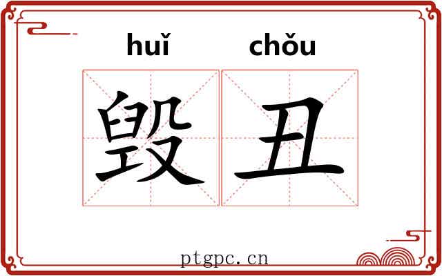 毁丑