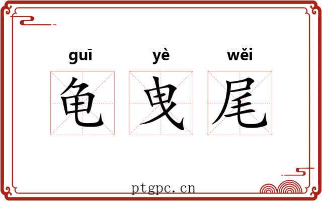 龟曳尾 龟曳尾