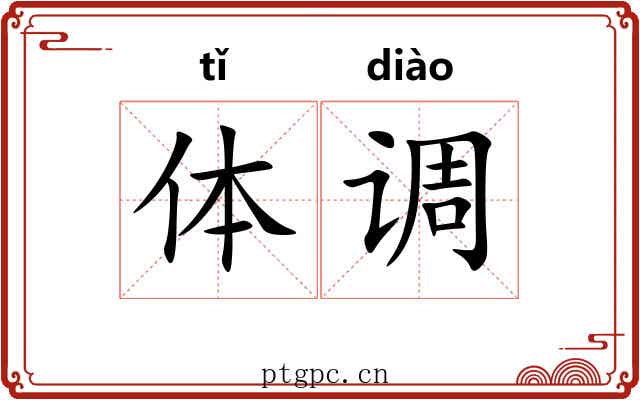 体调