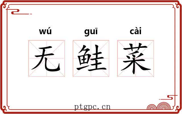 无鲑菜 无鲑菜