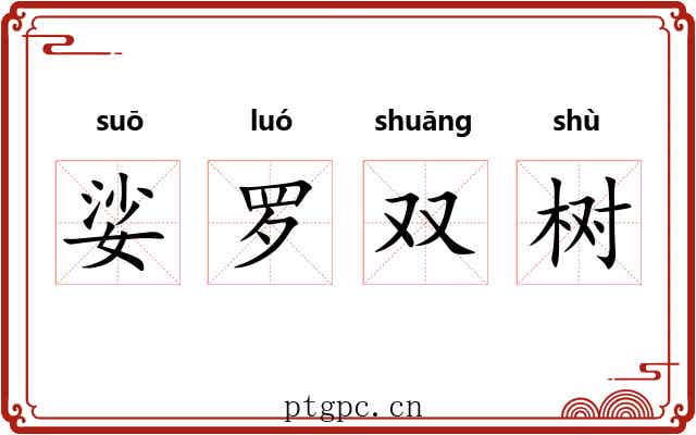 娑罗双树 娑罗双树