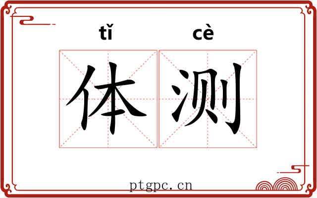 体测