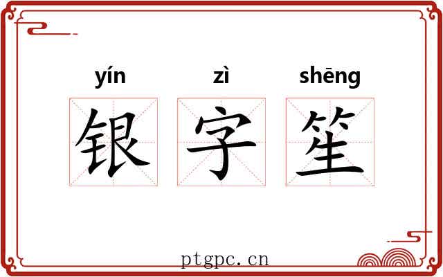 银字笙 银字笙