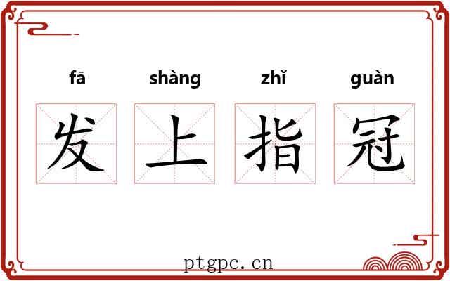 发上指冠