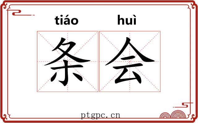 条会