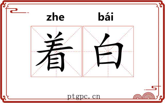 着白 着白