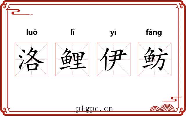 洛鲤伊鲂 洛鲤伊鲂