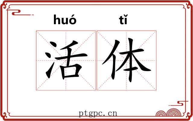 活体 活体