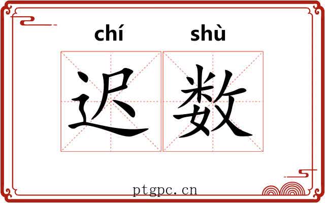 迟数