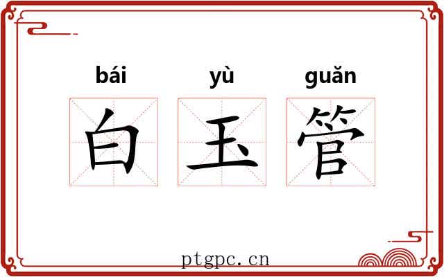 白玉管 白玉管