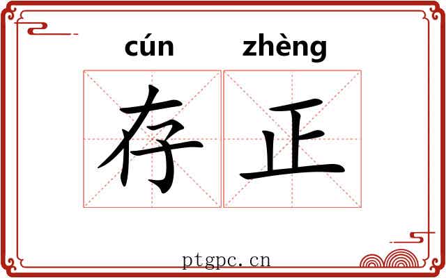 存正 存正