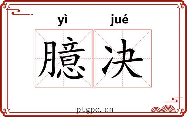臆决