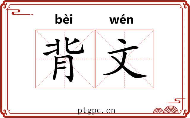 背文 背文