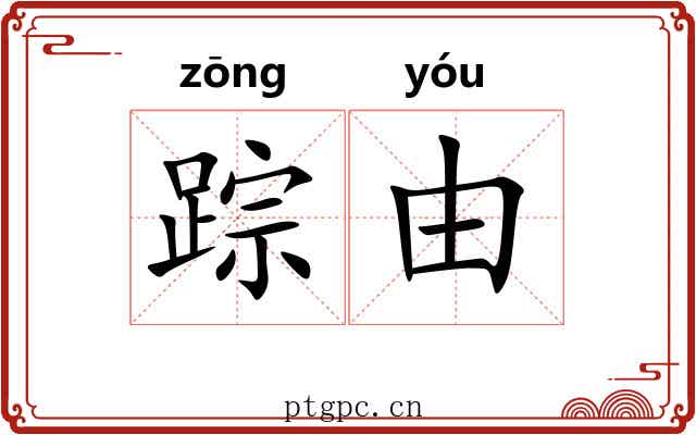 踪由