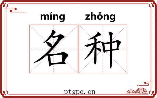 名种 名种