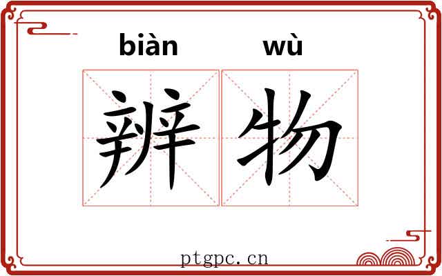 辨物
