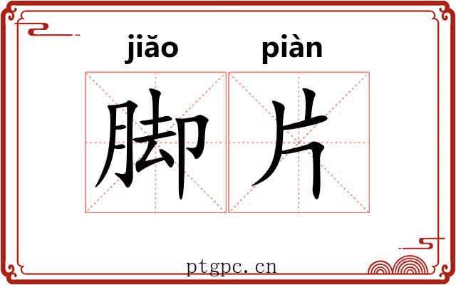 脚片 脚片