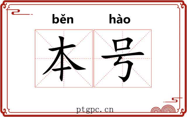 本号 本号