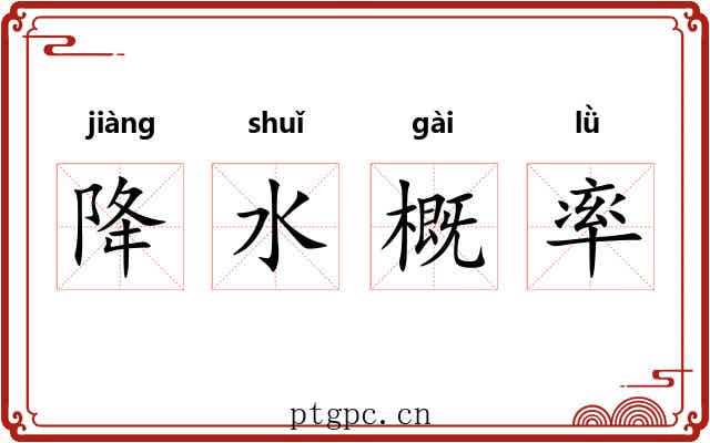 降水概率
