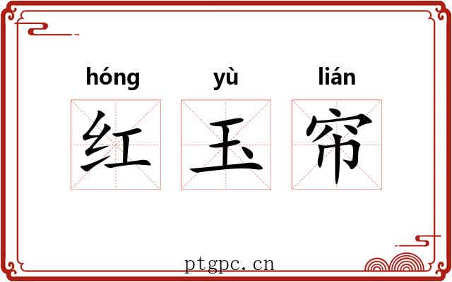 红玉帘 红玉帘