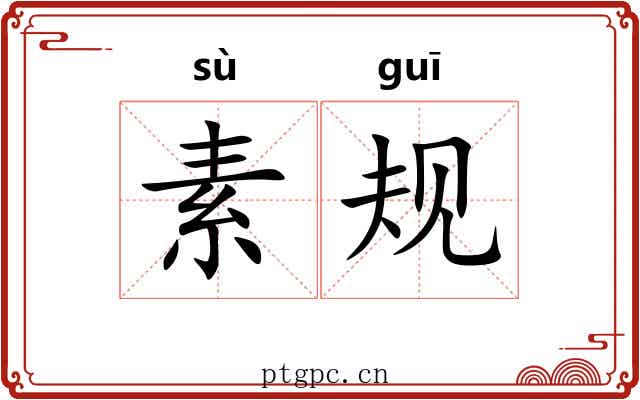 素规 素规