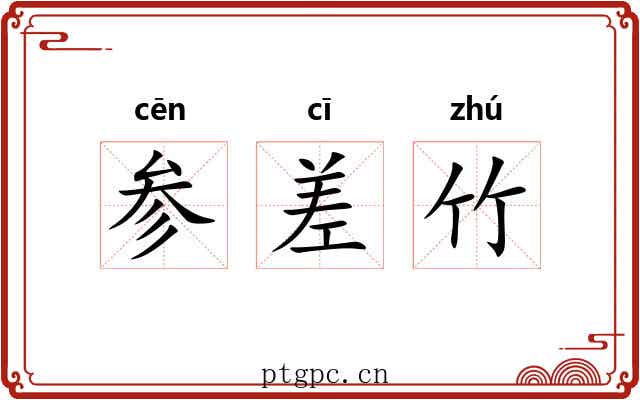 参差竹