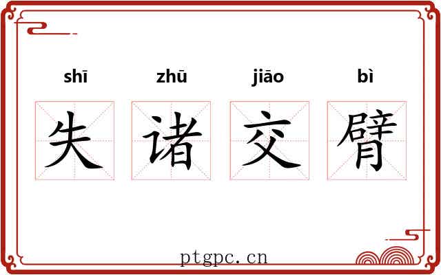 失诸交臂 失诸交臂