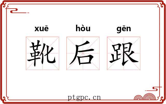 靴后跟 靴后跟