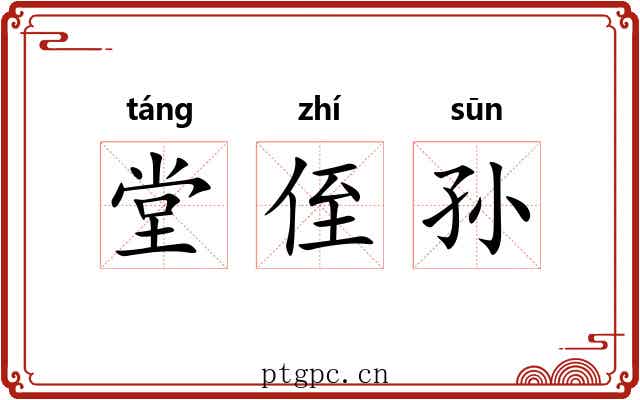 堂侄孙 堂侄孙