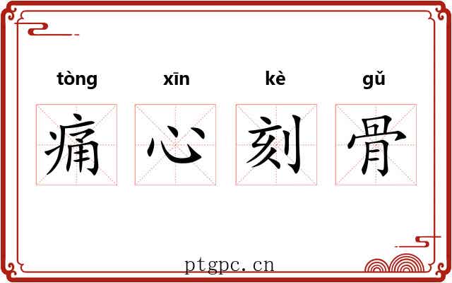 痛心刻骨 痛心刻骨