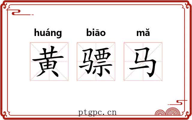 黄骠马 黄骠马