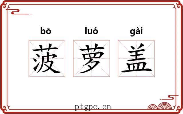 菠萝盖