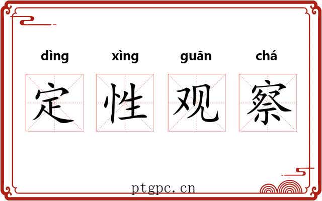 定性观察