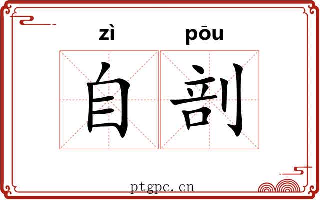 自剖