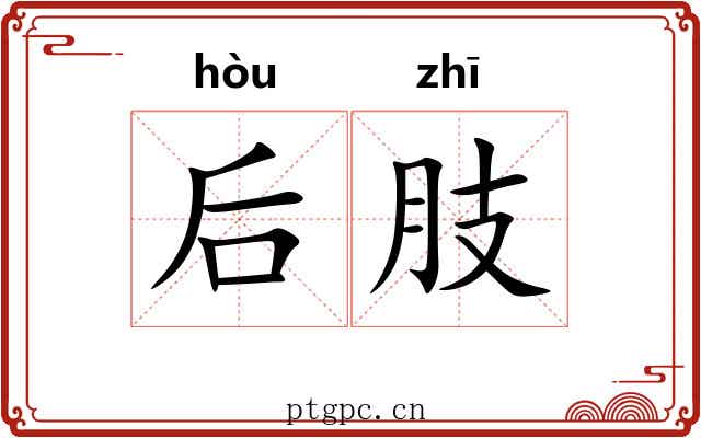 后肢