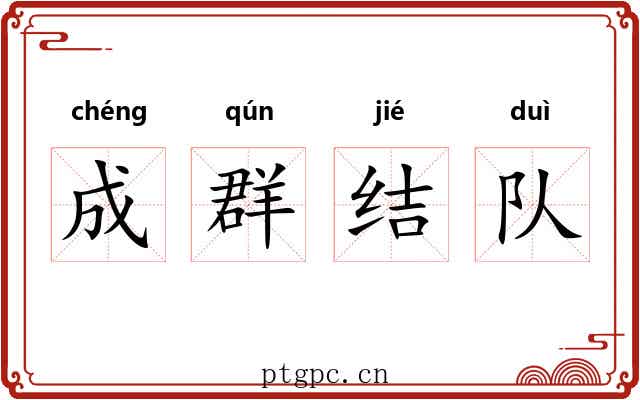 成群结队 成群结队
