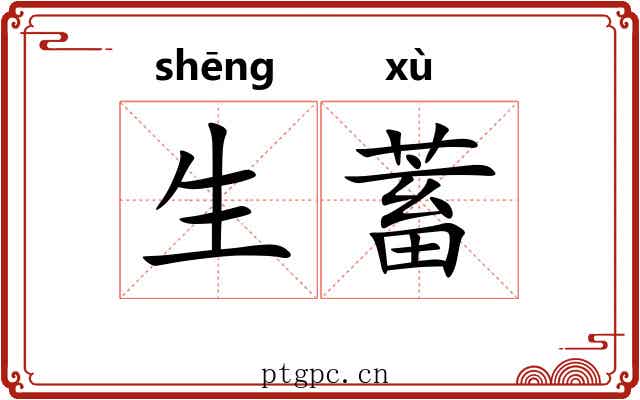 生蓄 生蓄