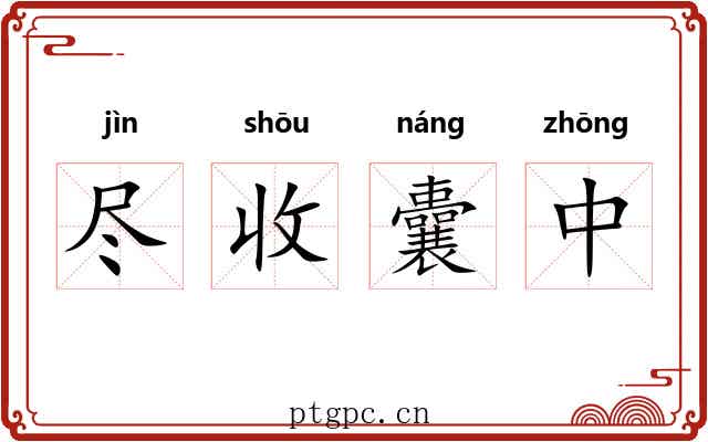 尽收囊中