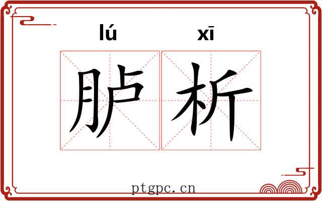 胪析