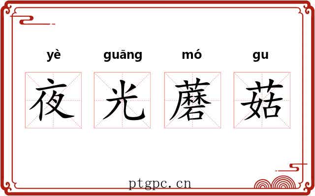 夜光蘑菇 夜光蘑菇