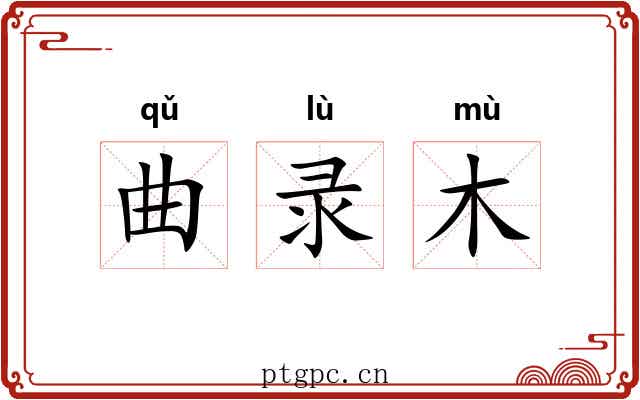 曲录木 曲录木