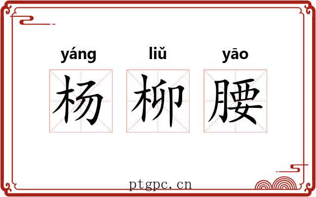 杨柳腰 杨柳腰