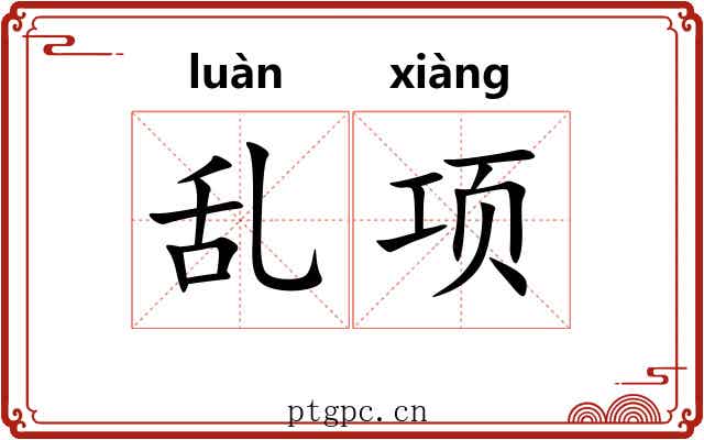乱项