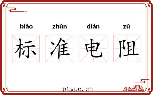 标准电阻 标准电阻