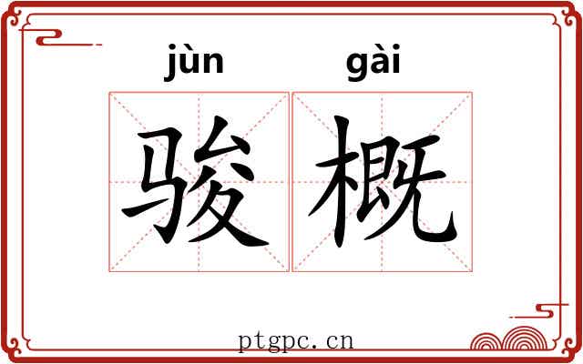 骏概