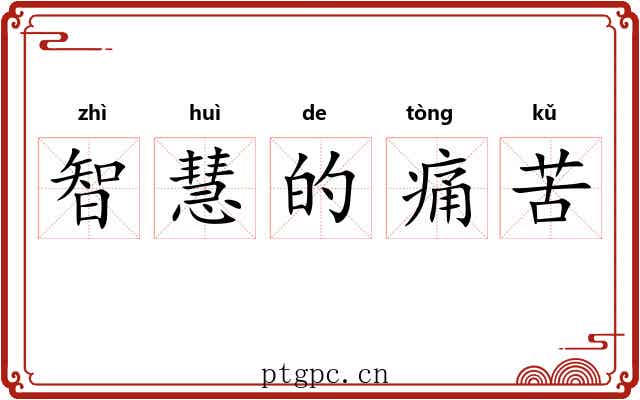 智慧的痛苦 智慧的痛苦
