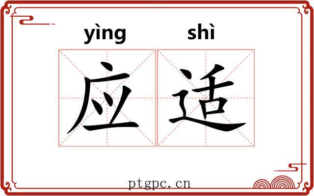 应适