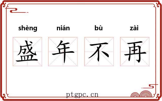 盛年不再 盛年不再